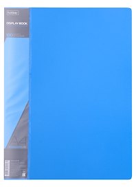Папка с файлами «Standard» А4, 100 файлов, пластик, синяя, Hatber