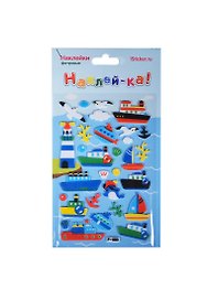 Наклейка декоративная фетровая 1 Корабли 1 (100х190) (Наклей-ка) (упаковка)
