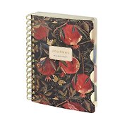 Записная книжка «Flora. Гранат» А6, 120 листов в линейку, спираль, Bruno Visconti