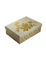 Коробка подарочная "Golden tracery" 24*16.5*7 прямоугольная, гологр.тиснение, картон, Вейксинг