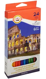 Карандаши цветные «7 Wonders», Koh-i-Noor, 24 цвета