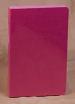 Бизнес-блокнот А5 128л кл. "DOBBY" розовый, лайт, интегр.переплет, цветн.срез, Hatber