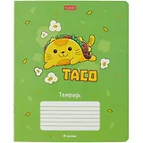 Тетрадь в клетку Hatber, Cats-Fast food, 18 листов, в ассортименте