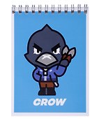 Блокнот А6 40 листов, нелинованный, "Lou, Crow, Sandy, Jessie, Leon" спираль, в ассортименте - 1