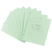 Тетради в линейку Hatber, 12 листов, зеленые, 10 штук