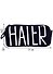 Пенал с большой молнией "Hater", 21.5 х 10.5 см - 2