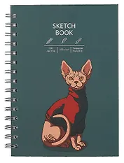 Скетчбук А5 100л "Сфинкс" белый офсет, 100г/м2, евроспираль