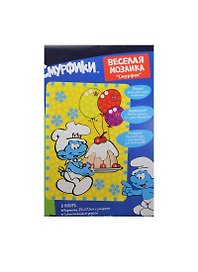 Веселая мозаика Смурфик (25111) (25х17,5см) (самоклеящ. дет.+ разноцв. стразы) (Смурфики) (3+)