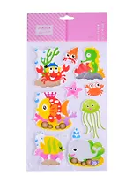 Наклейки объемные deVENTE In the sea (фоамиран) (15х25 см.) (3+) (8004082) (deVente) (упаковка)