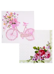 Набор салфеток для декупажа В цветах 2 шт. 1333255/SDL973000