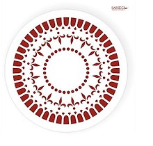 Трафарет пластиковый многоразовый Круги (20см) (Р-001)