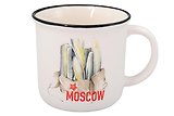 Кружка "Москва-сити в ушанке" (Москва) (фарфор) (065-8-19-D4)