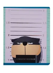 Тетрадь в клетку Unnika, "Попался!", 48 листов, в ассортименте