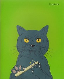 Тетрадь общая «Geen. Cat», 48 листов в клетку, А5 - Paper Art