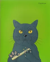 Тетрадь в клетку Paper Art, "Geen. Cat", 48 листов