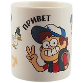 Кружка  Гравити Фолз Диппер 350 мл. (фарфор) в подарочной упаковке - 1