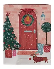 Пакет А5 22*18*10 "Рождество" Новый год, бум.мат.