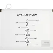 Папка на молнии с расширением "My solar system", A5