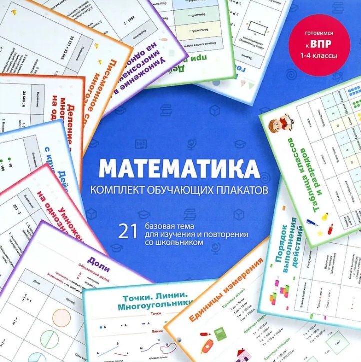 

Математика. Комплект обучающих плакатов