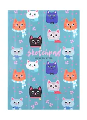 Скетчбук А5 40л "Милые мордочки" 150г/м2, склейка