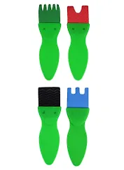 Набор кистей EVA 4 шт, на пластиковой ручке, 13 см(HM952-4)