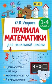 Правила математики для начальной школы. 1-4 классы