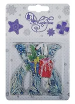 Новогоднее подвесное украшение буква Ж (8х7)