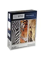 Пазл 3х500К 39307 Clementoni Trittico Животные (3х23,5х68см) (коробка)