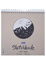 Скетчбук "День-Ночь", 20 х 20 см, 30 листов