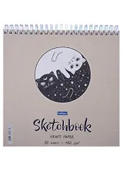 Скетчбук "День-Ночь", 20 х 20 см, 30 листов