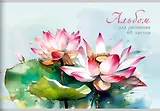Альбом для рисования Listoff, "Водяные лилии", А4, 40 листов, на скрепке