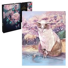 Картина-раскраска по номерам «Кот и девочка», 40 х 50 см, Феникс+