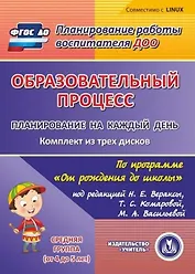 Образовательный процесс. Планирование на каждый день по программе От рождения до школы под редакци