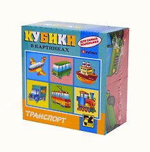 Кубики «Для самых маленьких 1», в ассортименте, 4 штуки, Step puzzle