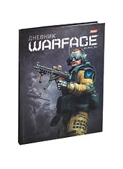 Дневник шк. 40л "Warface" интегр.обл., универс.шпаргалка, Hatber