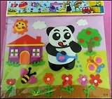 Объемная аппликация из мягкого пластика Панда-садовник (YH0974/7) (упаковка)