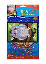 Мозаика гелевая А6 Сова (C2603-09) (Апплика) (набор д/творч.) (4+) (упаковка)