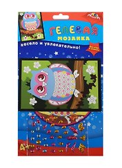 Мозаика гелевая А6 Сова (C2603-09) (Апплика) (набор д/творч.) (4+) (упаковка)