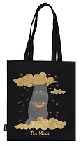 Сумка-шоппер Кот Таро (черная) (текстиль) (40х32) (СК2023-262)