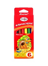 Фломастеры «Мультики» ГАММА, 6 цветов