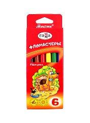 Фломастеры Гамма, "Мультики", 6 цветов