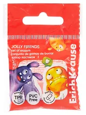 Ластики 02шт "Jolly Friends" инд.уп., ErichKrause
