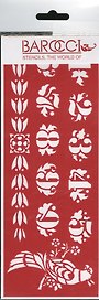 Трафарет универсальный Числа + птица (ТУ-52) (8,5х23)
