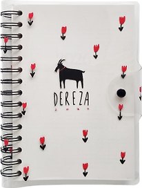 Ежедневник дат. 2027г. А5 160л 140*200 "Dereza" белый, иск.кожа, мягк.переплет, полускр.спираль, клапан на кнопке, скругл.углы