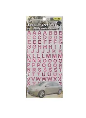 Набор д/творчества Стразы-буквы (1461-8A(ABC)/2) (розовые)