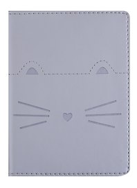 Обложка для автодокументов "Kitty" иск.кожа, серебристая, In Folio