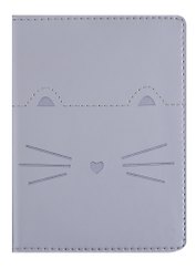 Обложка для автодокументов «Kitty», серебристая, искусственная кожа, InFolio
