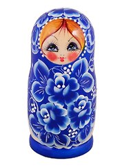 Матрешка 5 в 1 средняя (Гжель, Эскиз 01) (М05140401)