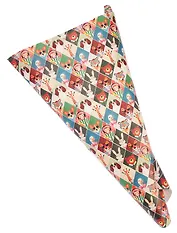 Бумага упаковочная 70*100см "Животныевромбах" глянц., инд.уп.