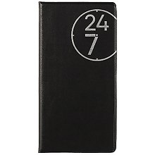 Еженедельник недатированный «24/7» А6, 56 листов, черный, Escalada